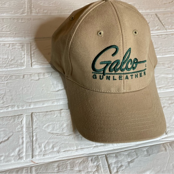 SHASTA WEAR GALCO GUNLEATHER Baseball Hat Men's Khaki One Size Adjustable - Picture 3 of 7